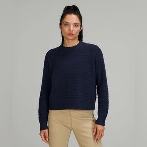lululemon athletica Texture Play Crewneck Sweater (XS/S)